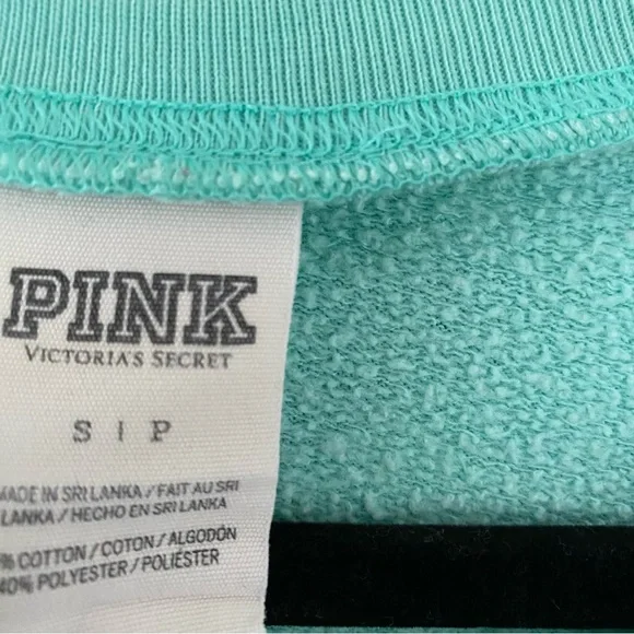 PINK Victoria's Secret Y2K Crewneck Sweatshirt Oversized Athleisure Comfy Sz S - Picture 2 of 6